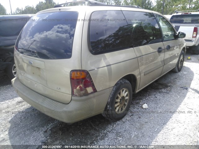 2FMZA5143XBA12652 - 1999 FORD WINDSTAR LX GOLD photo 4