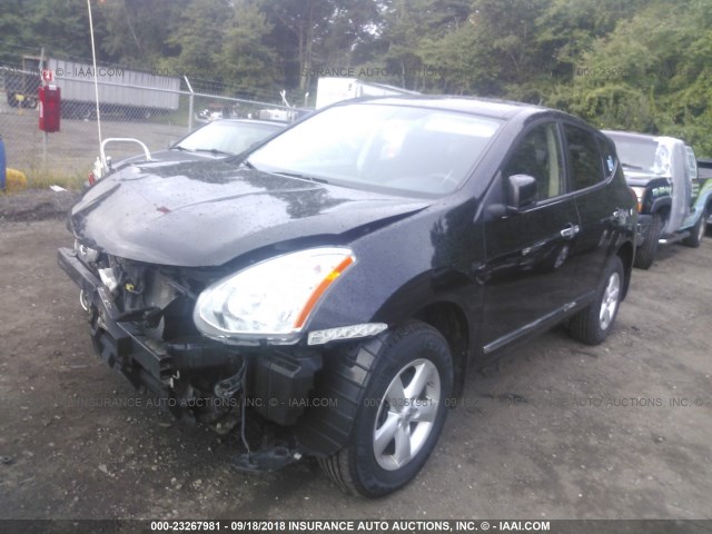 JN8AS5MV1DW120897 - 2013 NISSAN ROGUE S/SV BLACK photo 2