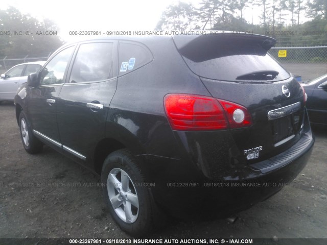 JN8AS5MV1DW120897 - 2013 NISSAN ROGUE S/SV BLACK photo 3