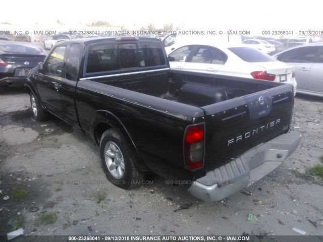 1N6DD26T34C443277 - 2004 NISSAN FRONTIER KING CAB XE BLACK photo 3