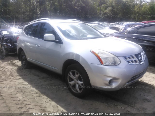 JN8AS5MT2BW571929 - 2011 NISSAN ROGUE S/SV/KROM SILVER photo 1