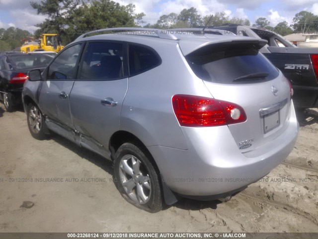 JN8AS5MT2BW571929 - 2011 NISSAN ROGUE S/SV/KROM SILVER photo 3