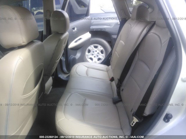 JN8AS5MT2BW571929 - 2011 NISSAN ROGUE S/SV/KROM SILVER photo 8