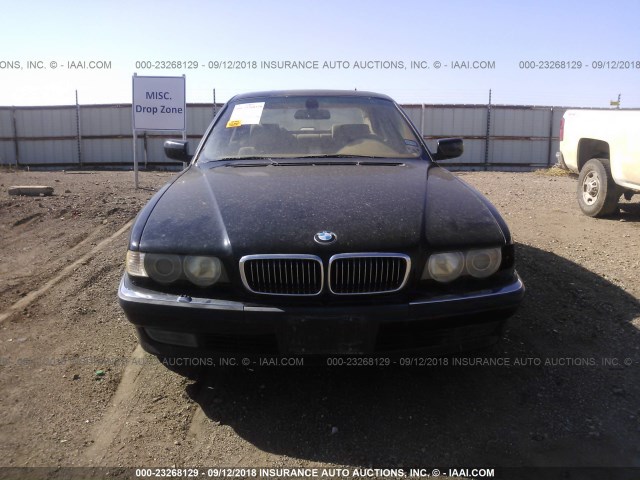 WBAGG834X1DN82672 - 2001 BMW 740 I AUTOMATIC BLACK photo 6