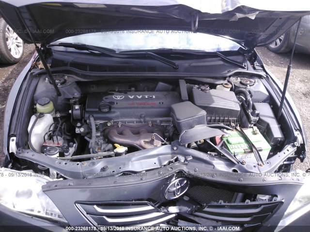 4T1BE46K07U579872 - 2007 TOYOTA CAMRY NEW GENERAT CE/LE/XLE/SE GRAY photo 10