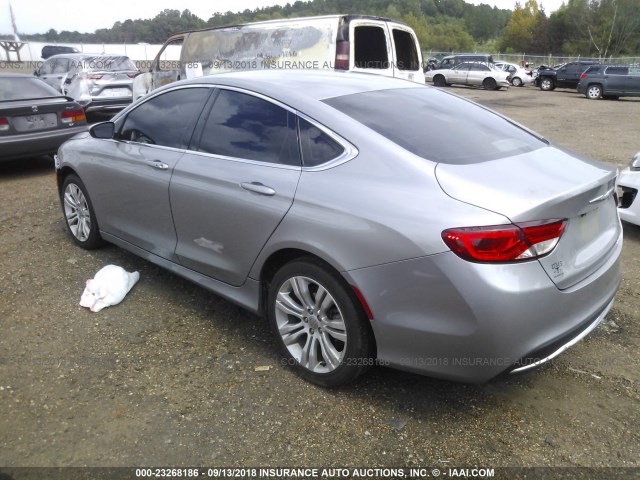 1C3CCCAB0FN587807 - 2015 CHRYSLER 200 LIMITED SILVER photo 3