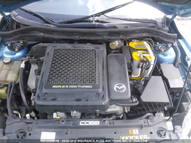 JM1BL1K4XB1374389 - 2011 MAZDA SPEED 3 BLUE photo 10