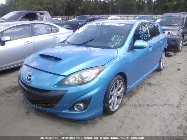JM1BL1K4XB1374389 - 2011 MAZDA SPEED 3 BLUE photo 2