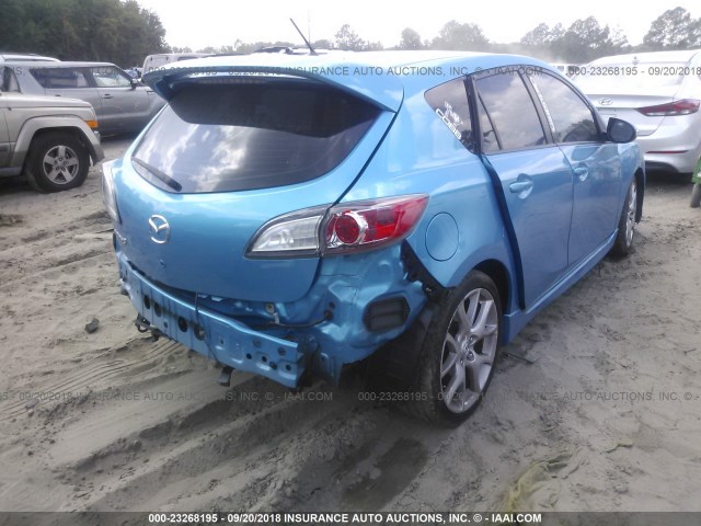 JM1BL1K4XB1374389 - 2011 MAZDA SPEED 3 BLUE photo 4