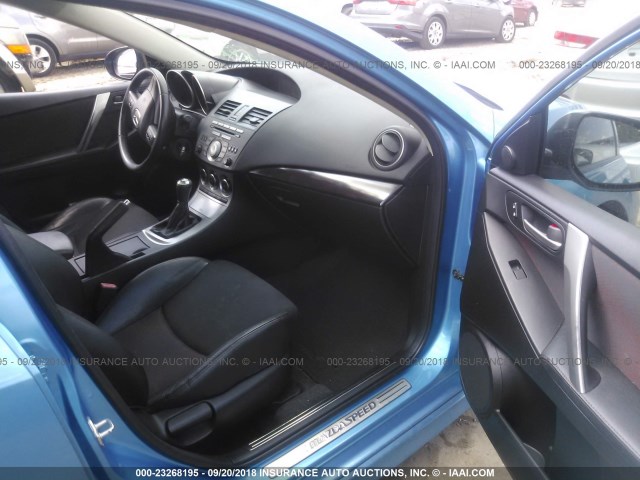 JM1BL1K4XB1374389 - 2011 MAZDA SPEED 3 BLUE photo 5