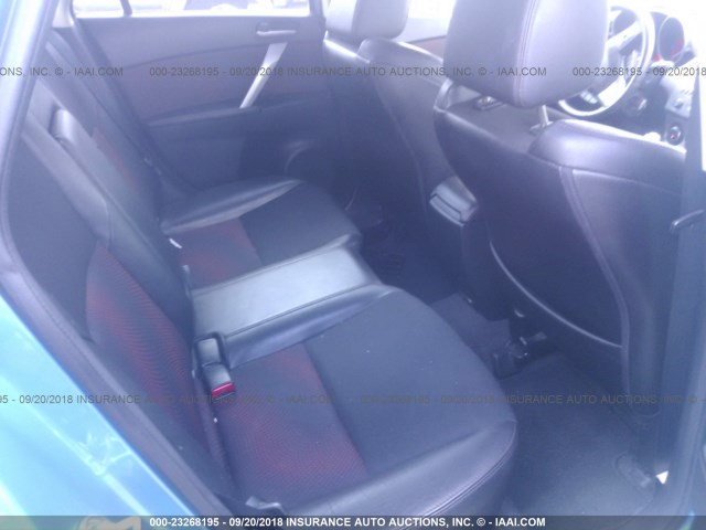 JM1BL1K4XB1374389 - 2011 MAZDA SPEED 3 BLUE photo 8