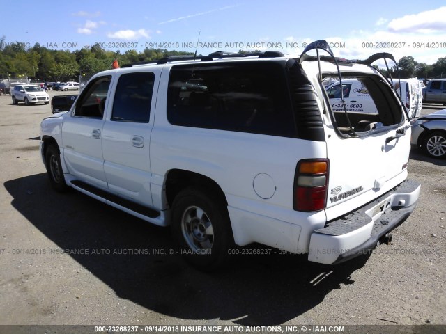 1GKFK66U81J261989 - 2001 GMC DENALI XL K1500 WHITE photo 3