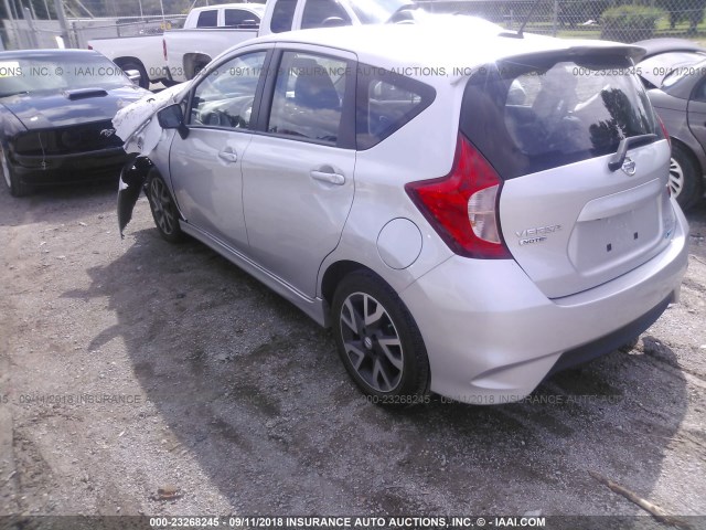3N1CE2CP5GL394260 - 2016 NISSAN VERSA NOTE S/S PLUS/SV/SL/SR SILVER photo 3