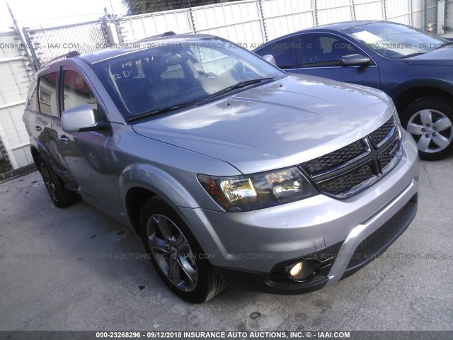 3C4PDCGGXJT216174 - 2018 DODGE JOURNEY CROSSROAD GRAY photo 1