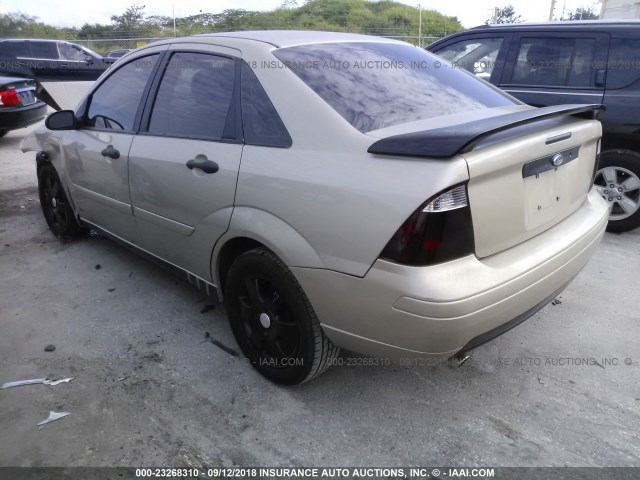 1FAFP34N87W101720 - 2007 FORD FOCUS ZX4/S/SE/SES 米色 照片 3
