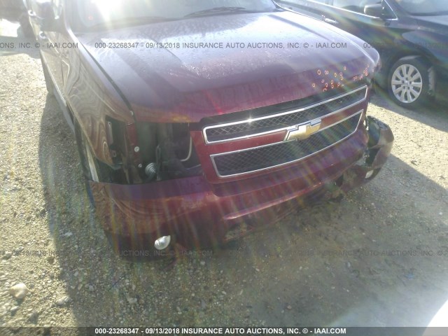 1GNSCBE08BR121434 - 2011 CHEVROLET TAHOE C1500 LT MAROON photo 6