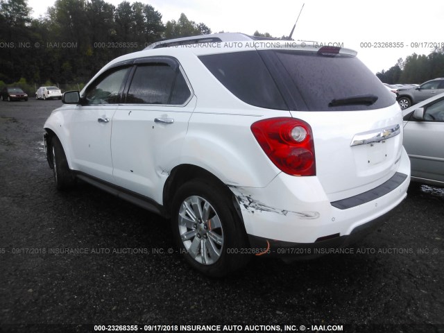 2GNALFEC6B1259494 - 2011 CHEVROLET EQUINOX LTZ WHITE photo 3