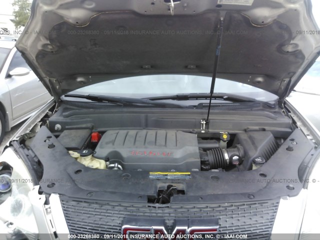 1GKER23717J133844 - 2007 GMC ACADIA SLT-1 Gris foto 10