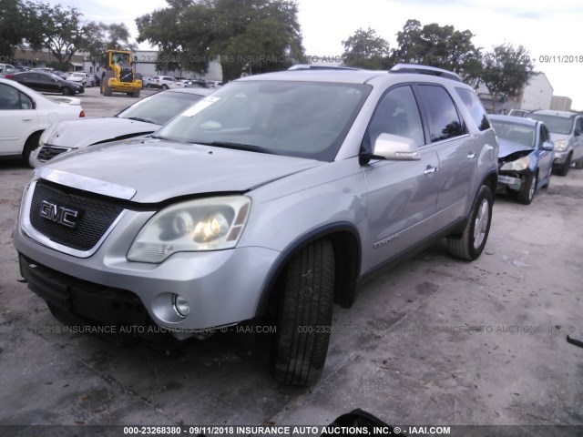 1GKER23717J133844 - 2007 GMC ACADIA SLT-1 Gris foto 2