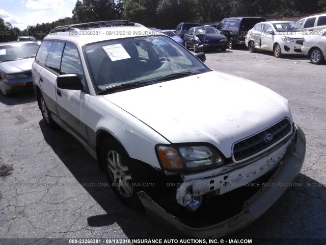 4S3BH675237645475 - 2003 SUBARU LEGACY OUTBACK AWP WHITE photo 1