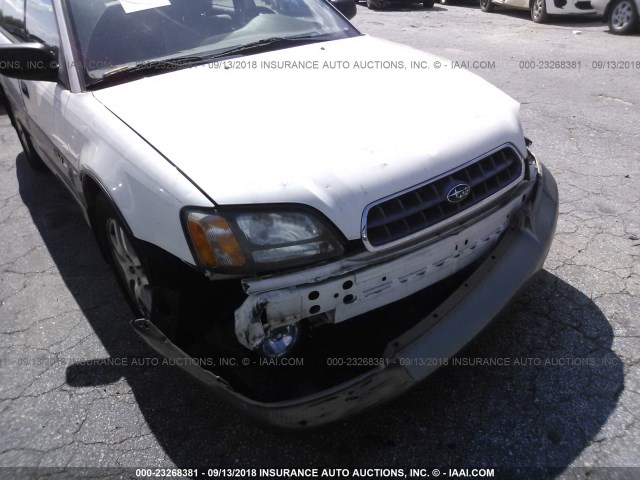 4S3BH675237645475 - 2003 SUBARU LEGACY OUTBACK AWP 白色 照片 6