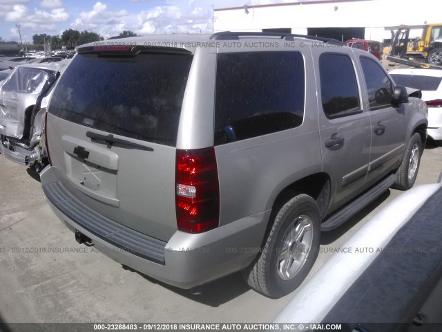 1GNEC13309R150425 - 2009 CHEVROLET TAHOE C1500  LS TAN photo 4