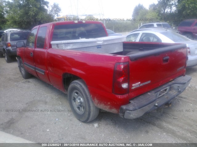 2GCEC19V041324111 - 2004 CHEVROLET SILVERADO C1500 RED photo 3