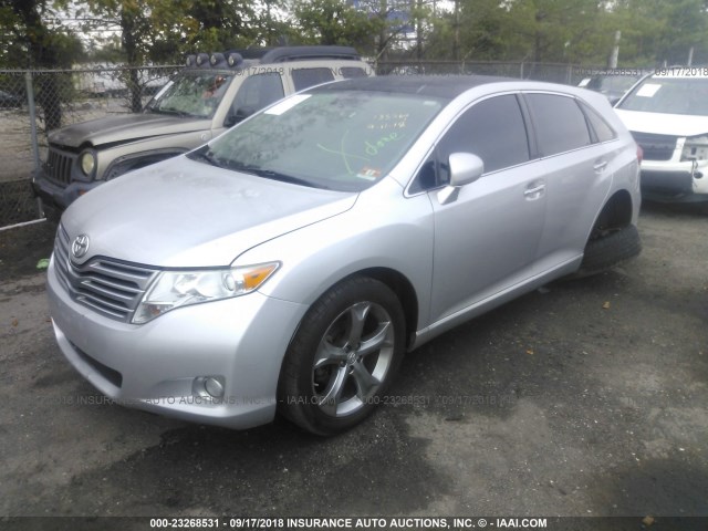 4T3BK3BB4AU037925 - 2010 TOYOTA VENZA SILVER photo 2