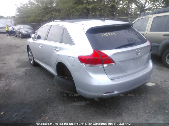 4T3BK3BB4AU037925 - 2010 TOYOTA VENZA SILVER photo 3