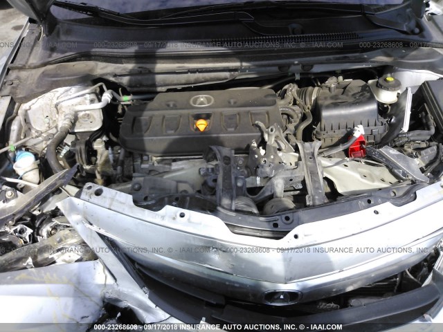 19VDE1F30EE013901 - 2014 ACURA ILX 20 SILVER photo 10