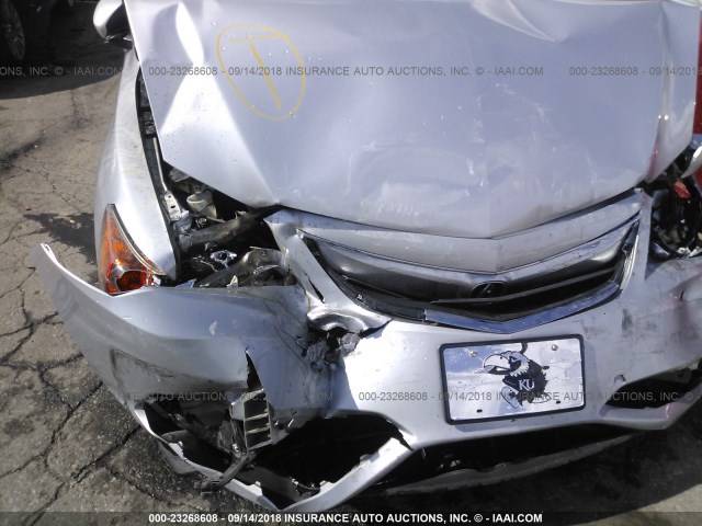 19VDE1F30EE013901 - 2014 ACURA ILX 20 SILVER photo 6