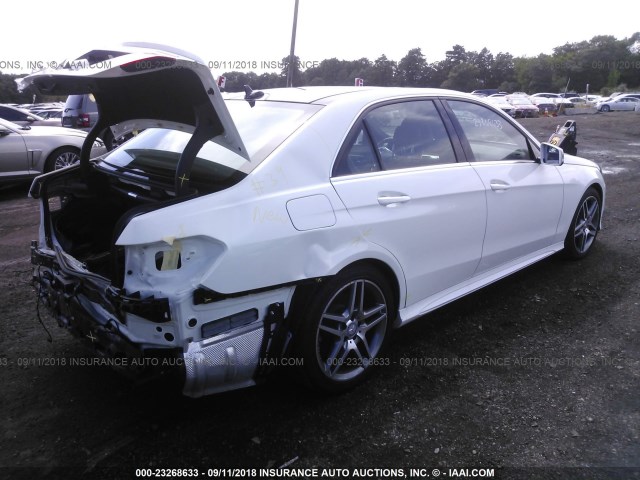 WDDHF8JB5GB272886 - 2016 MERCEDES-BENZ E 350 4MATIC WHITE photo 4