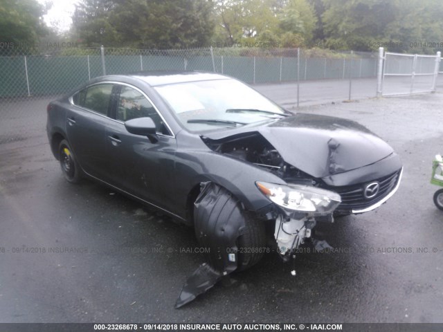 JM1GJ1V65E1155756 - 2014 MAZDA 6 TOURING GRAY photo 1