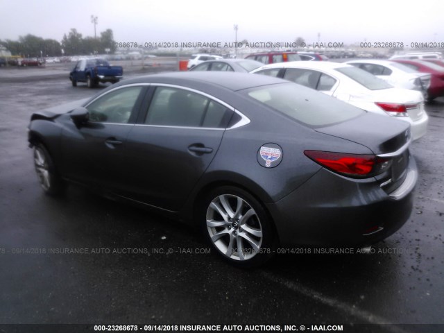 JM1GJ1V65E1155756 - 2014 MAZDA 6 TOURING GRAY photo 3