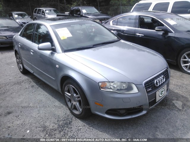 WAUAF78E48A041956 - 2008 AUDI A4 2.0T GRAY photo 1