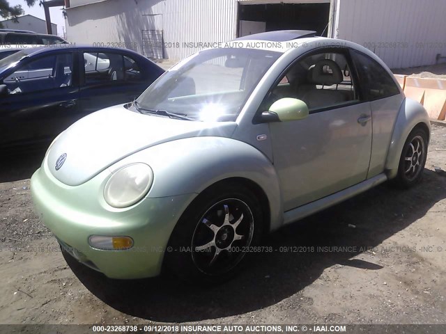 3VWDD21C32M402893 - 2002 VOLKSWAGEN NEW BEETLE GLX 绿色 照片 2