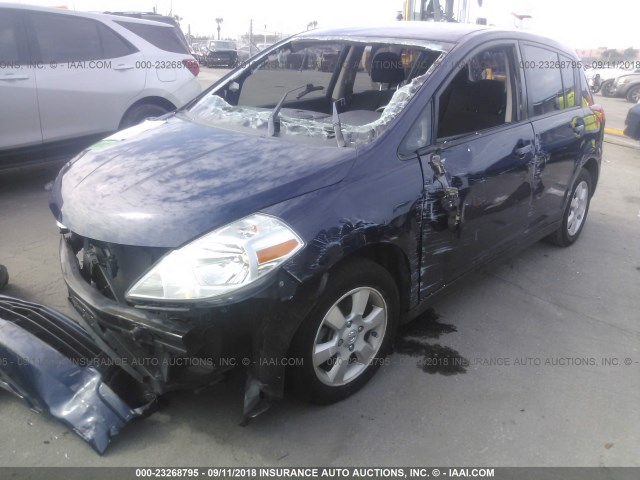 3N1BC1CP3CK256504 - 2012 NISSAN VERSA S/SL BLUE photo 2