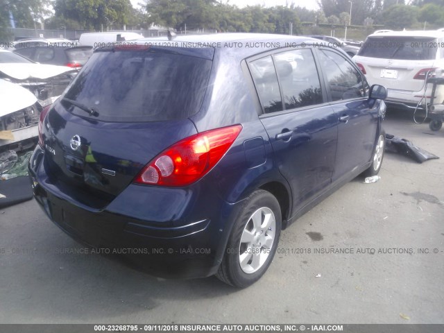 3N1BC1CP3CK256504 - 2012 NISSAN VERSA S/SL BLUE photo 4