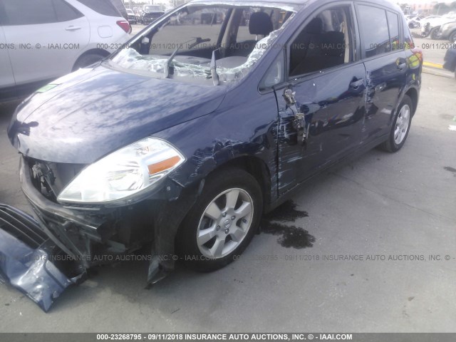 3N1BC1CP3CK256504 - 2012 NISSAN VERSA S/SL BLUE photo 6