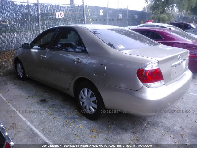 4T1BE32K85U586839 - 2005 TOYOTA CAMRY LE/XLE/SE Bej foto 3