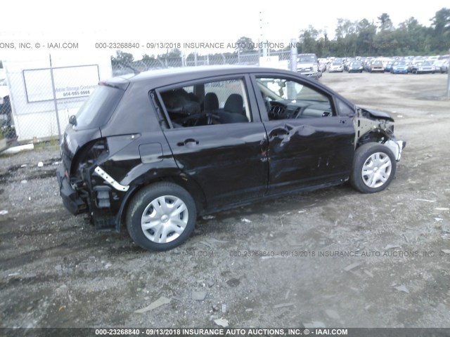 3N1BC1CP6BL423379 - 2011 NISSAN VERSA S/SL BLACK photo 4