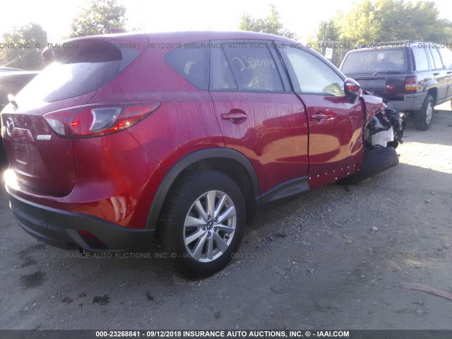 JM3KE4CYXG0798415 - 2016 MAZDA CX-5 TOURING RED photo 4