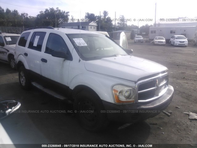 1D4HB38N66F166773 - 2006 DODGE DURANGO SXT WHITE photo 1