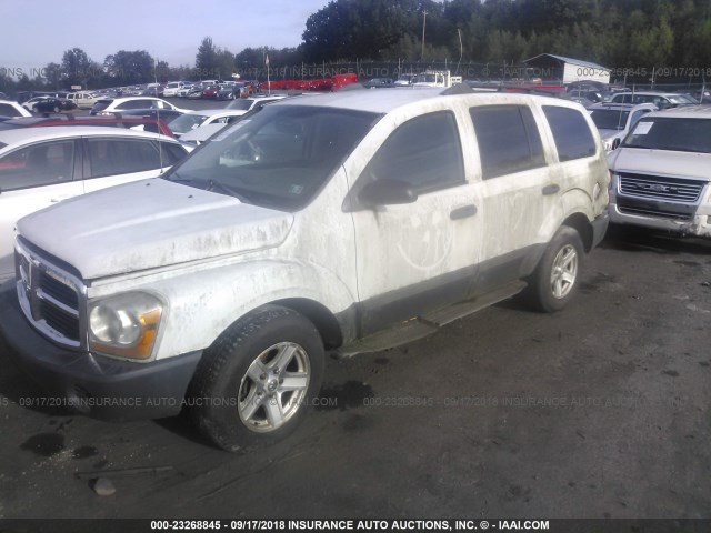 1D4HB38N66F166773 - 2006 DODGE DURANGO SXT WHITE photo 2