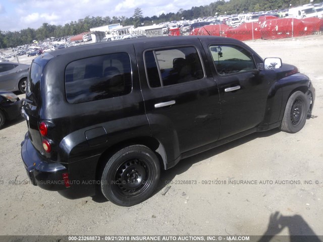 3GNDA13D97S638096 - 2007 CHEVROLET HHR LS Negro foto 4