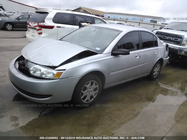 1G8AZ52F83Z146701 - 2003 SATURN ION LEVEL 2 SILVER photo 2