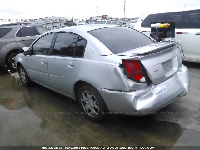 1G8AZ52F83Z146701 - 2003 SATURN ION LEVEL 2 SILVER photo 3