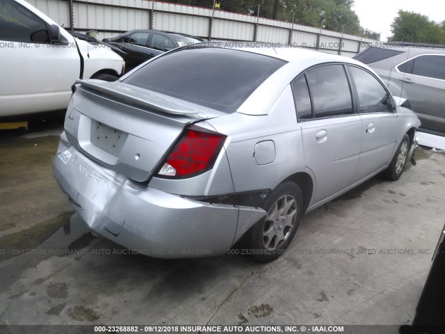 1G8AZ52F83Z146701 - 2003 SATURN ION LEVEL 2 SILVER photo 4