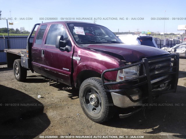 1FTWX31P37EA39391 - 2007 FORD F350 SRW SUPER DUTY MAROON photo 1