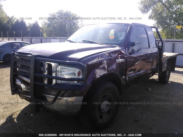 1FTWX31P37EA39391 - 2007 FORD F350 SRW SUPER DUTY MAROON photo 2